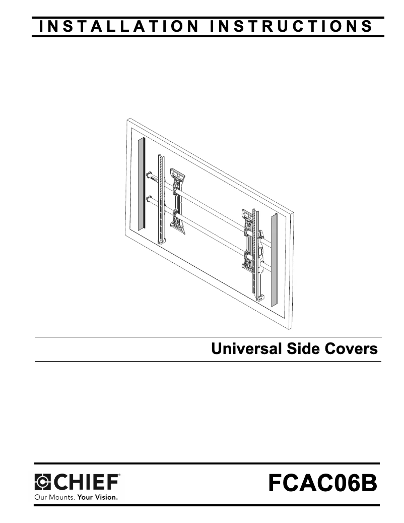 Página 1 del manual Manual de usuario Chief FCAC06B