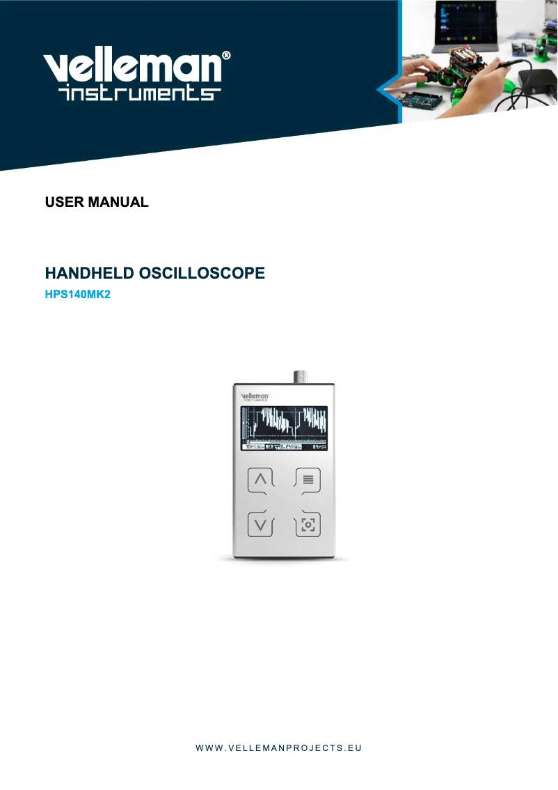 Page 1 de la notice Manuel utilisateur Velleman HPS140MK2