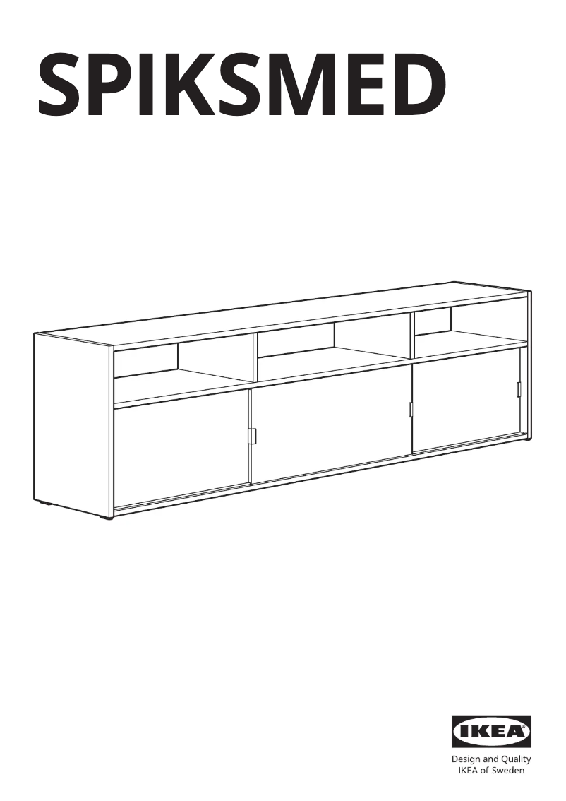 Page 1 de la notice Manuel utilisateur Ikea SPIKSMED 705.655.09