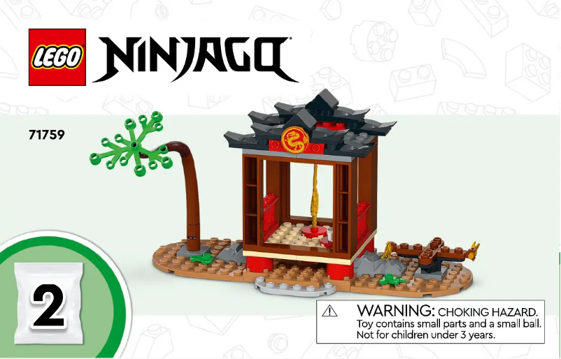 Page 1 de la notice Manuel utilisateur Lego Ninjago 71759