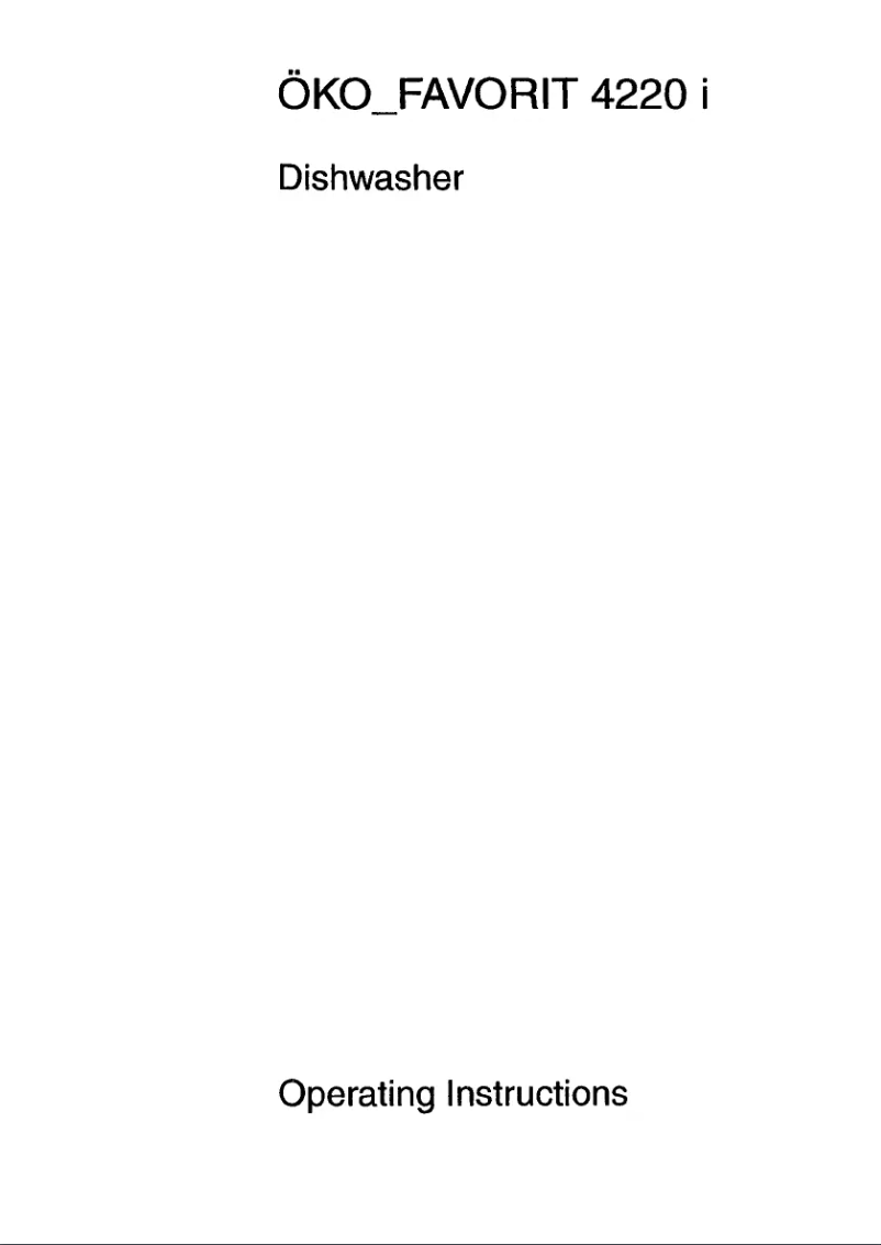 Page 1 de la notice Manuel utilisateur AEG Favorit 4220 I W