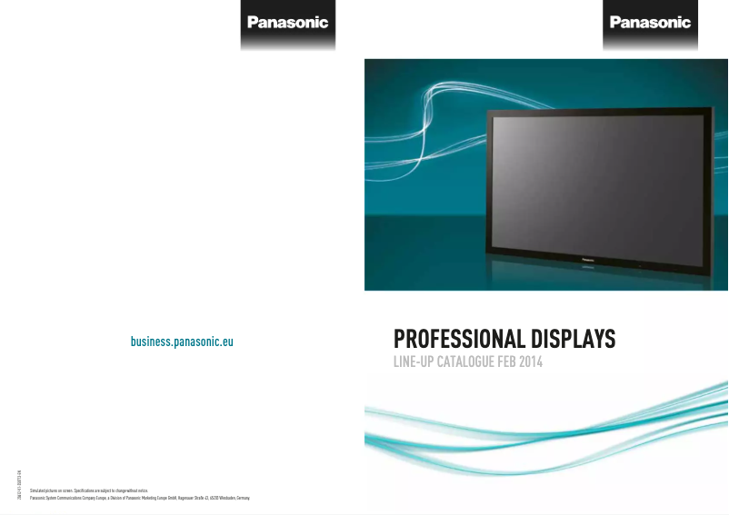 Page 1 de la notice Brochure Panasonic TH-65LFE7