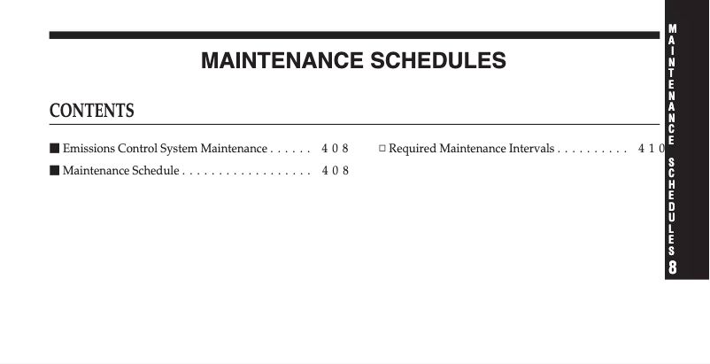 Page 1 de la notice Manuel d'utilisation et d'entretien Jeep Patriot (2009)
