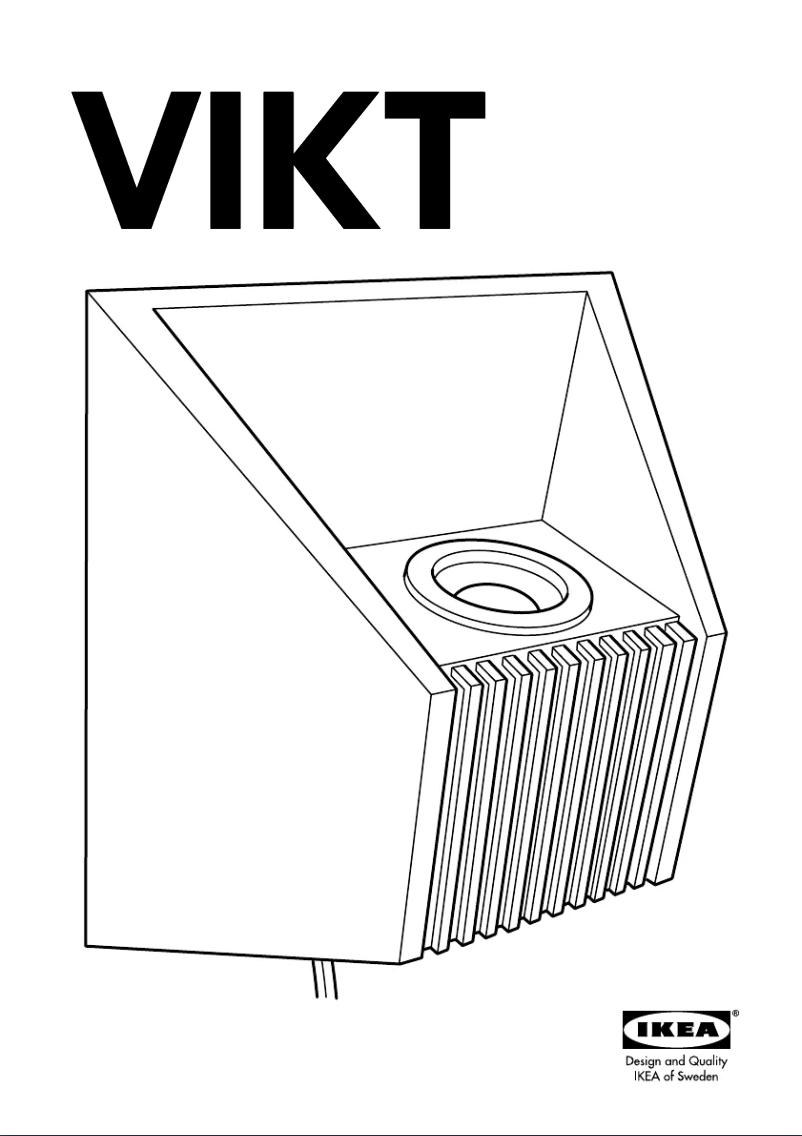 Page 1 de la notice Manuel utilisateur Ikea VIKT