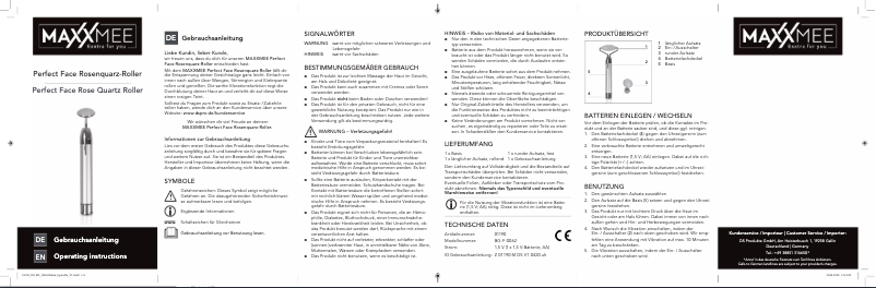 Page 1 de la notice Manuel utilisateur Maxxmee 01190