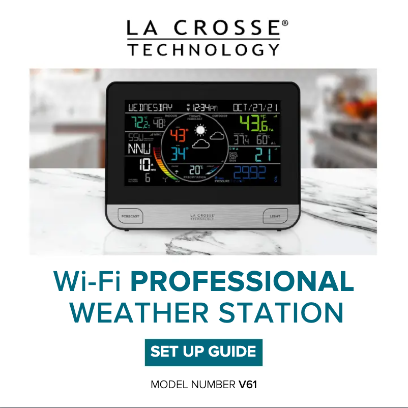 Page 1 de la notice Manuel utilisateur La Crosse Technology C75716