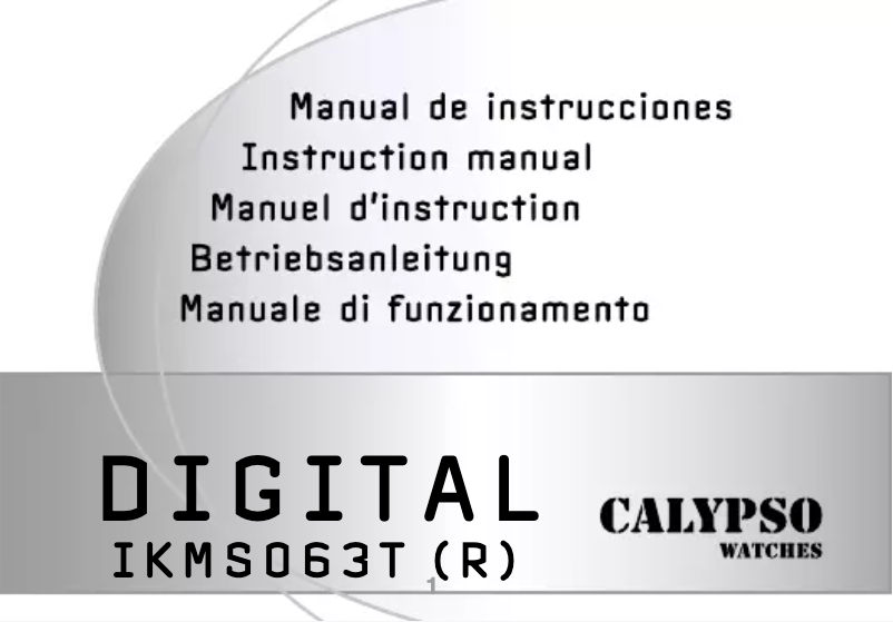 Page 1 de la notice Manuel utilisateur Calypso K5736