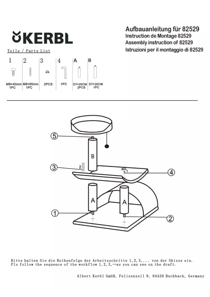 Page 1 de la notice Manuel utilisateur Kerbl Safari 82529