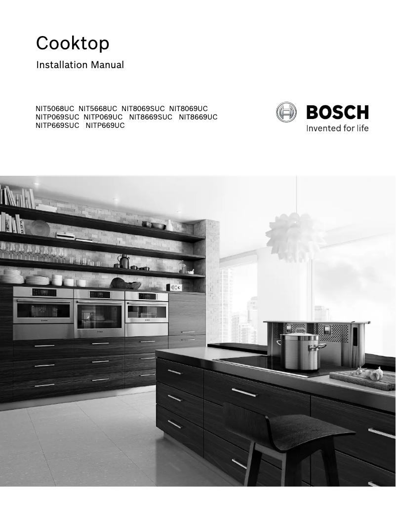 Page 1 de la notice Guide d'installation Bosch NITP069SUC
