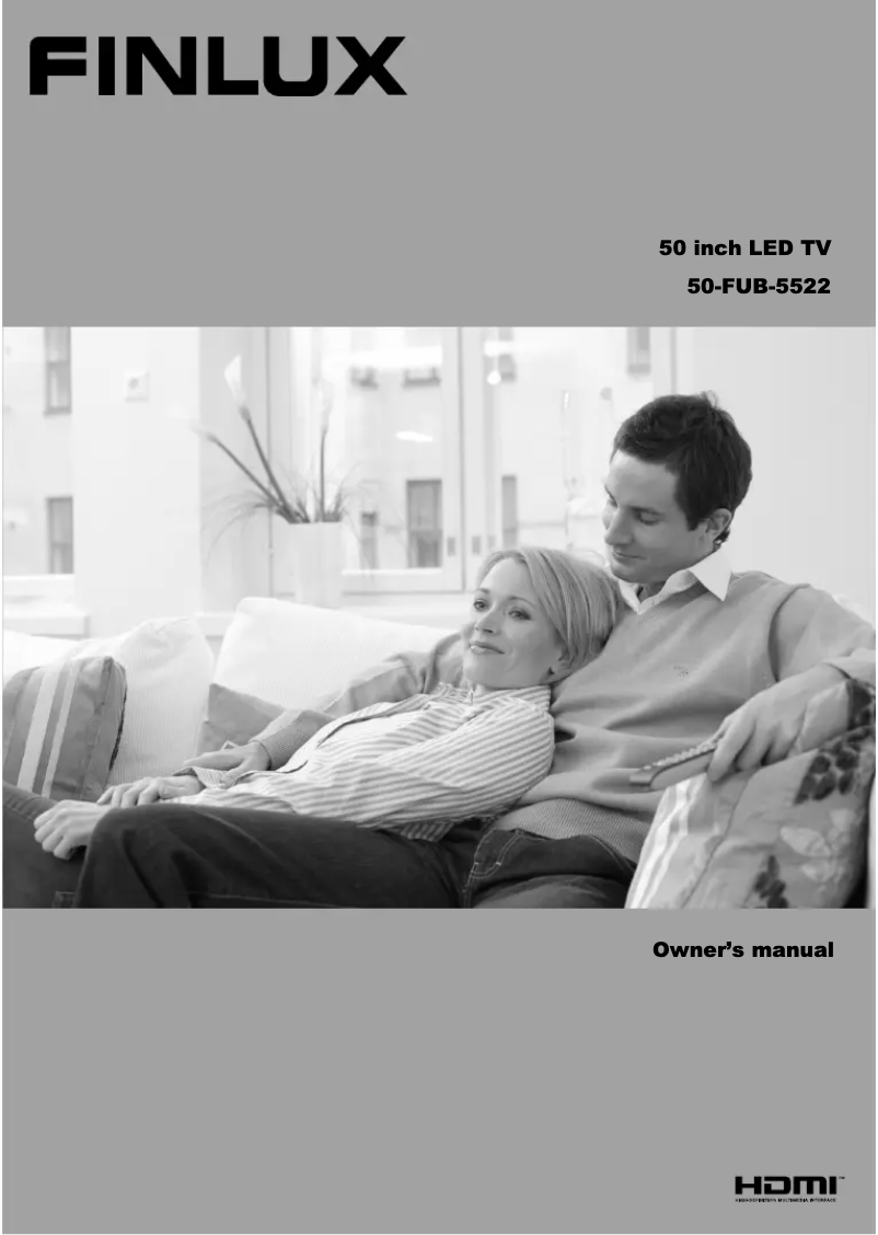 Page 1 de la notice Manuel utilisateur Finlux 50-FUB-5522