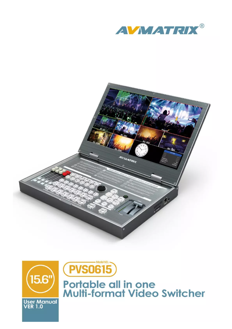 Page 1 de la notice Manuel utilisateur AVMATRIX PVS0615