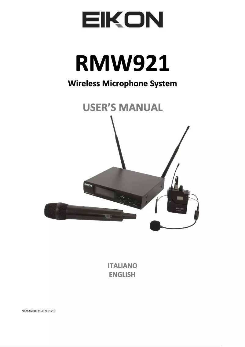 Página 1 del manual Manual de usuario Eikon RMW921