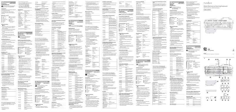 Page 1 de la notice Manuel utilisateur Nedis GKBD400BKFR