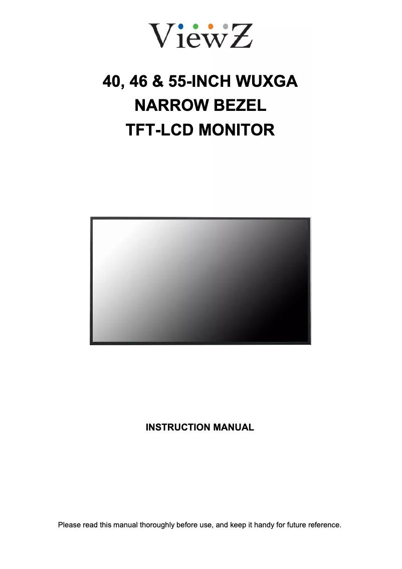 Página 1 del manual Manual de usuario ViewZ VZ-55NL