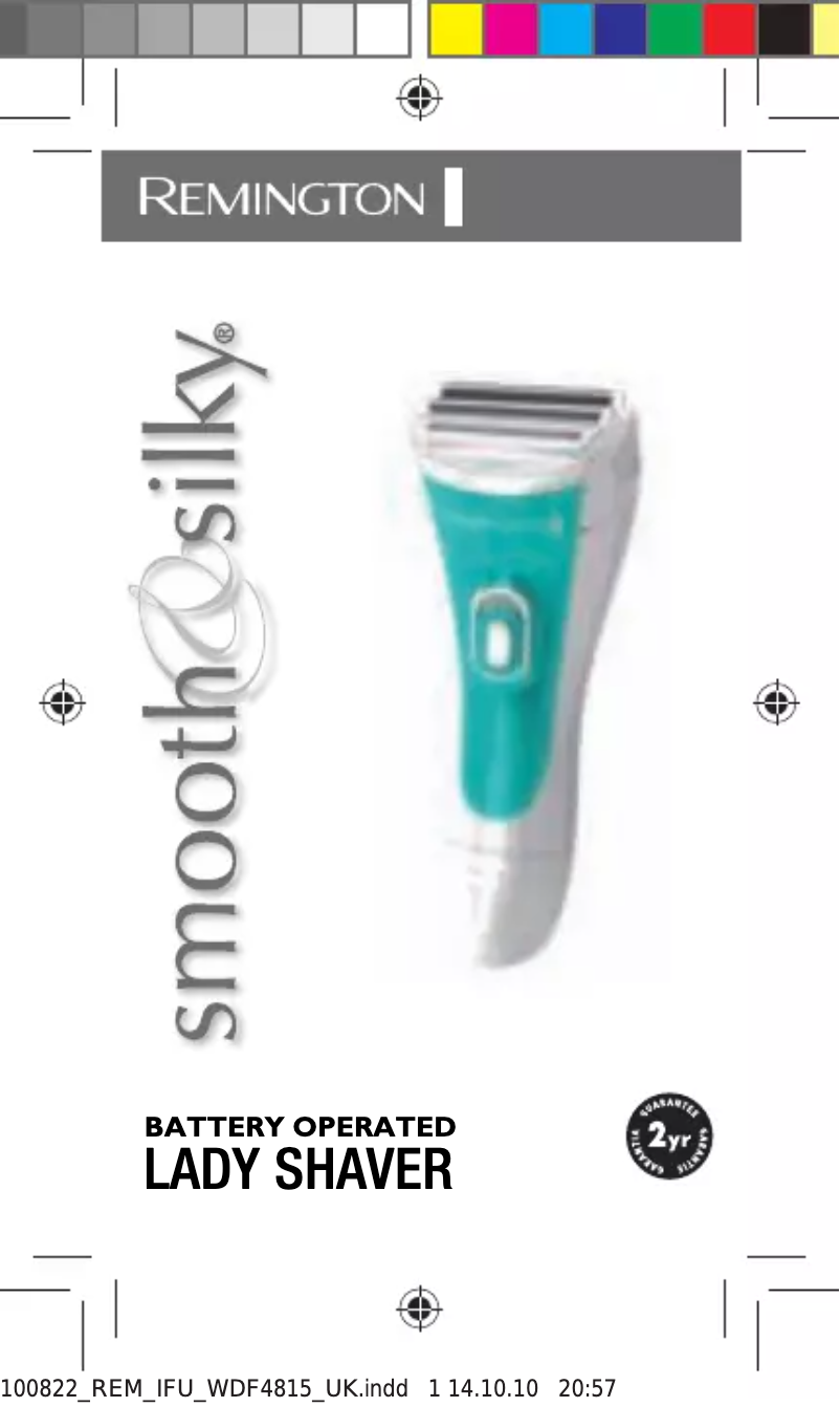 Página 1 del manual Manual de usuario Remington Ladyshave WDF4815C