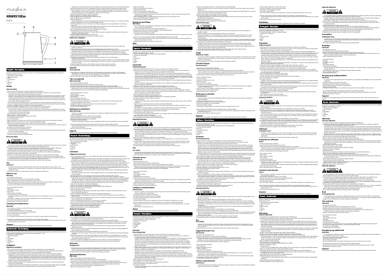 Page 1 de la notice Manuel utilisateur Nedis KAWK510EPK