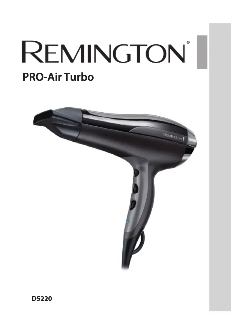 Page 1 of the manual User Manual Remington D5220