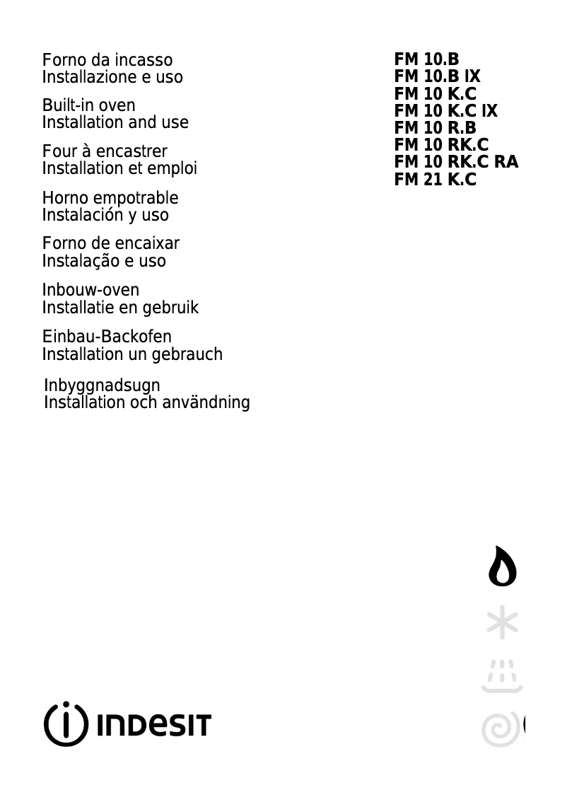 Página 1 del manual Manual de usuario Indesit FM 21