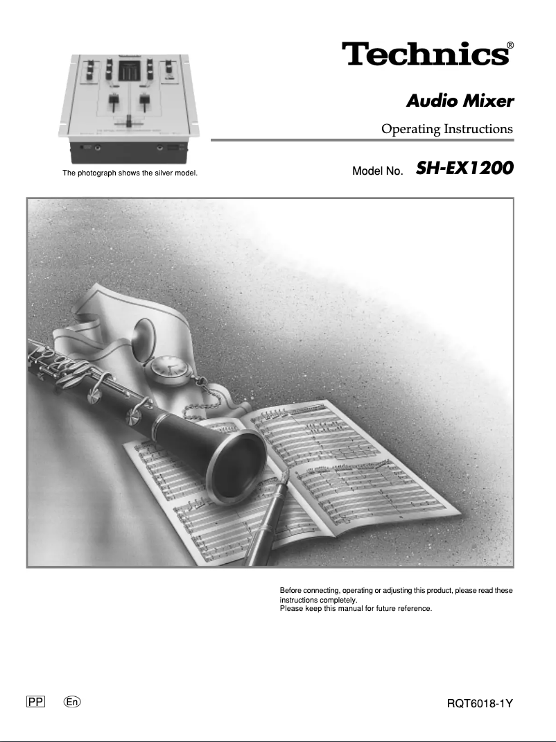 Page 1 de la notice Manuel utilisateur Technics SH-EX1200
