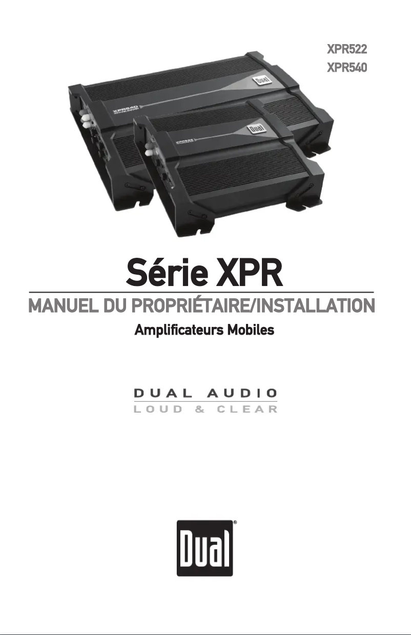 Page 1 de la notice Manuel utilisateur Dual XPR522