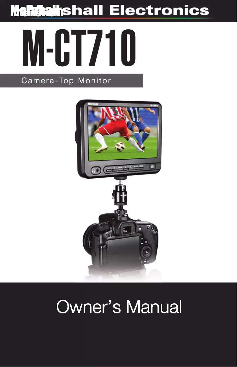 Page 1 de la notice Manuel utilisateur Marshall Electronics M-CT710