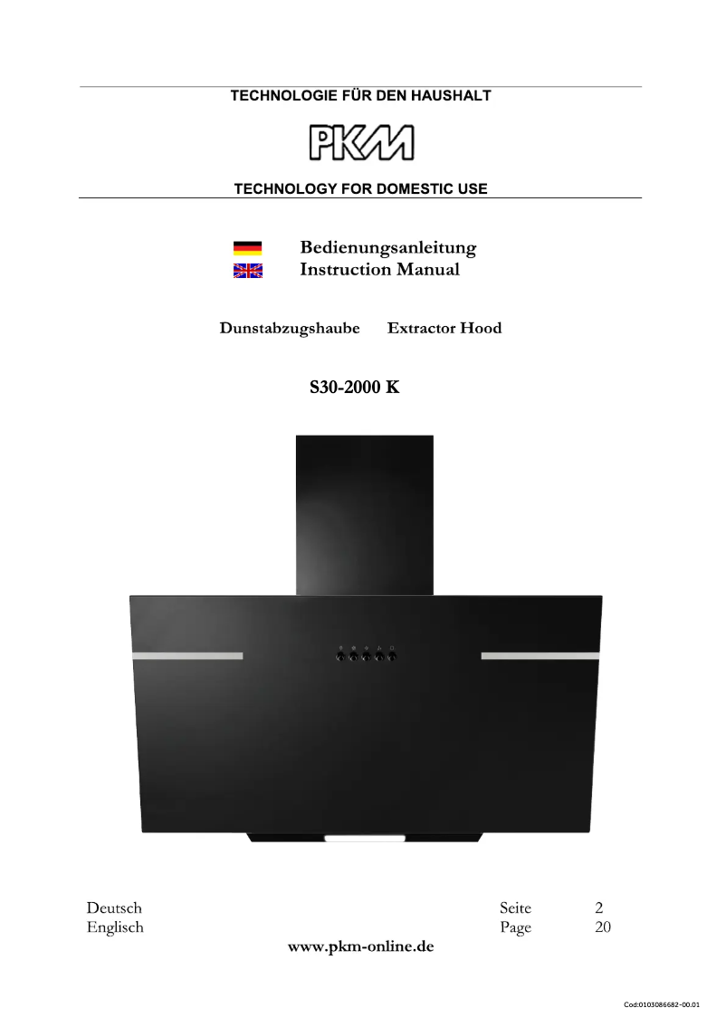 Página 1 del manual Manual de usuario PKM S30-2000 K