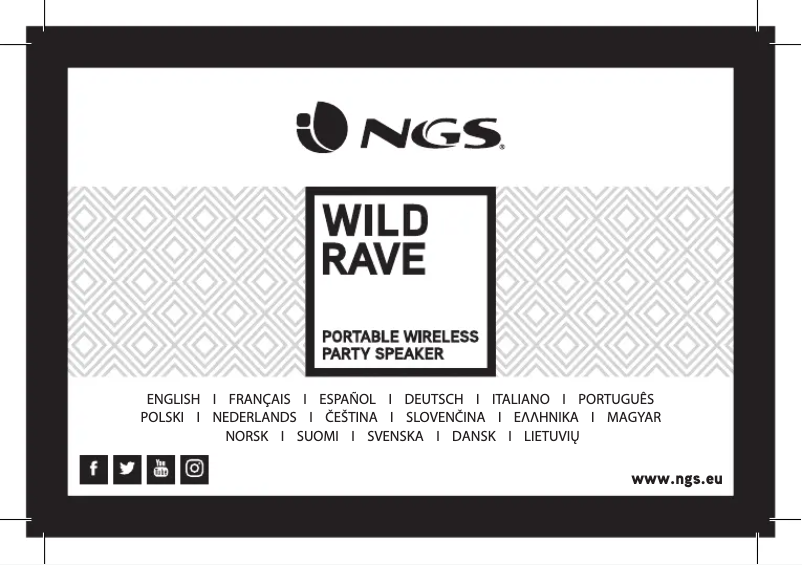 Page 1 de la notice Manuel utilisateur NGS Wild Rave 1