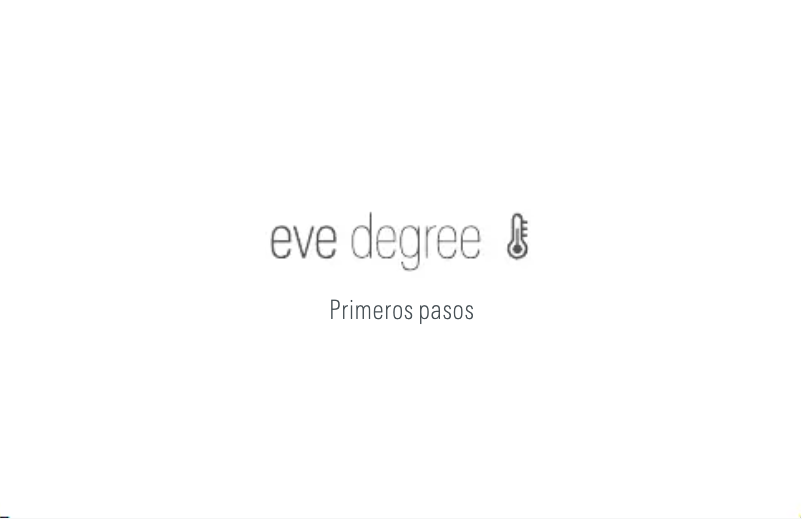 Page 1 of the manual Quick Start Guide EVE Degree