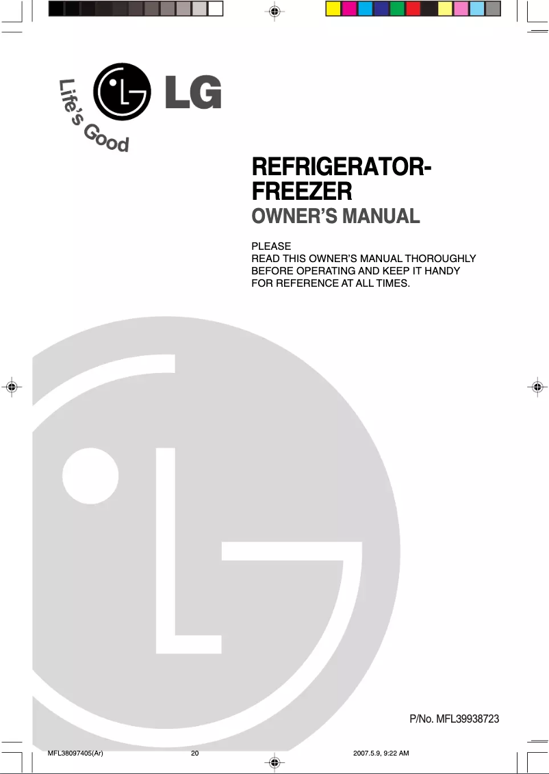 Page 1 of the manual User Manual LG GR-B562YC