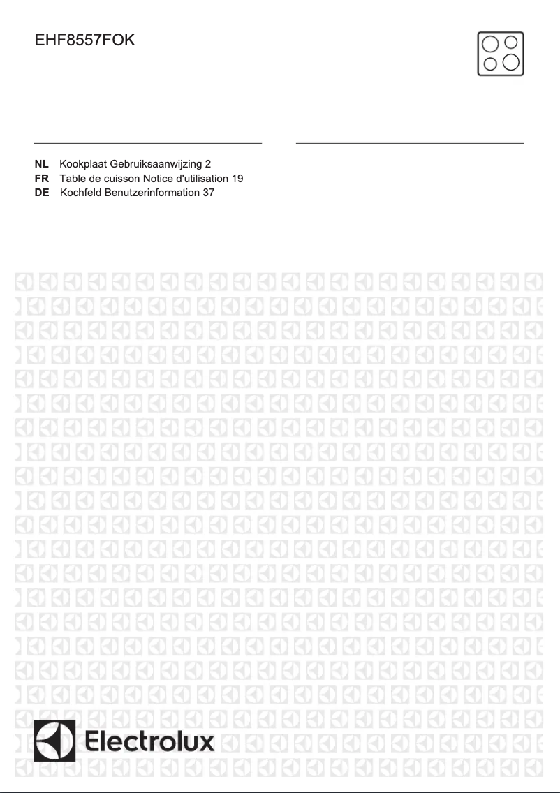 Page 1 de la notice Manuel utilisateur Electrolux EHF8557FOK