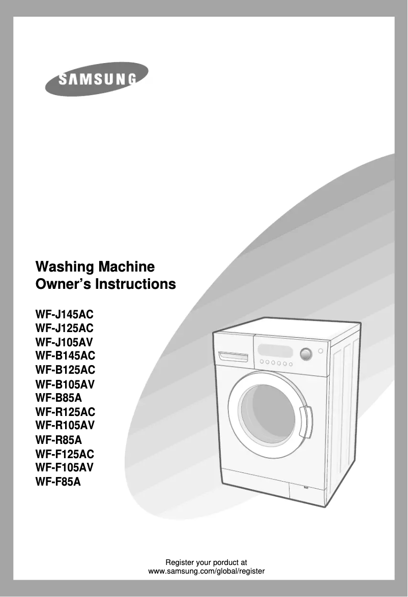 Página 1 del manual Manual de usuario Samsung WF-J144A