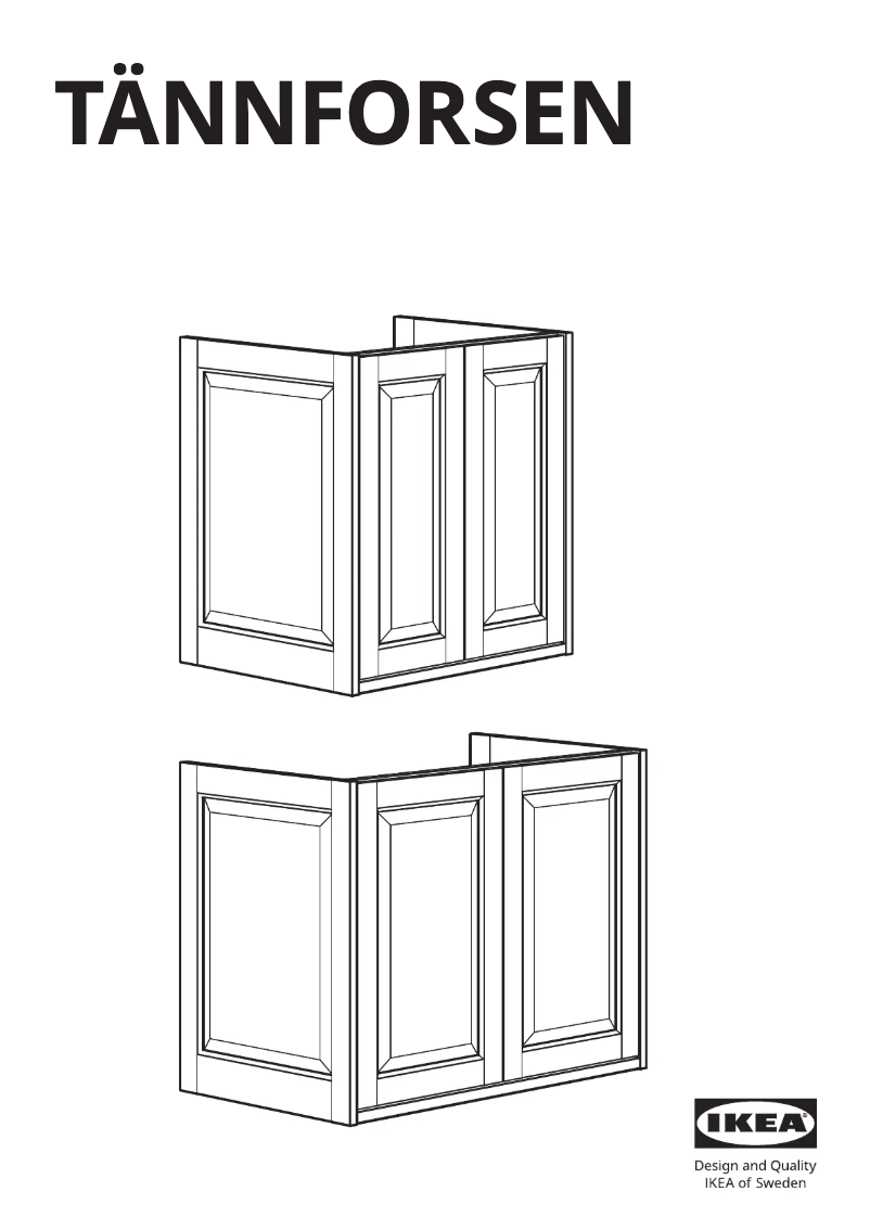 Image de la première page du manuel de l'appareil TÄNNFORSEN 605.351.22
