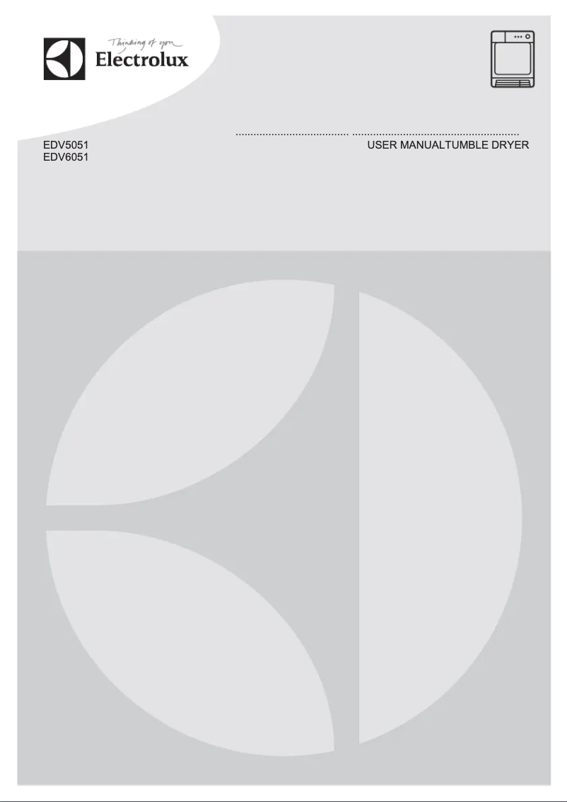 Page 1 de la notice Mode d'emploi Electrolux EDV6051