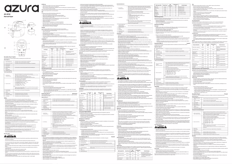 Page 1 of the manual User Manual AzurA AZ-AF20
