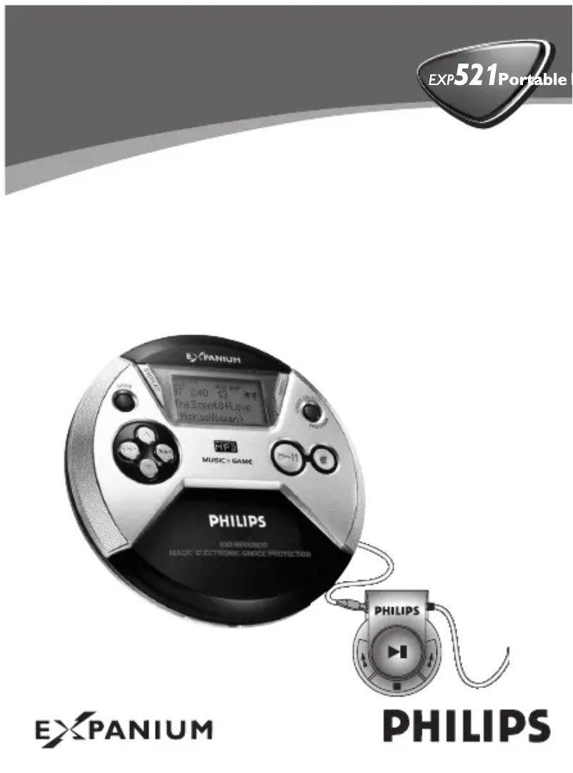 Page 1 of the manual User Manual Philips Expanium EXP521