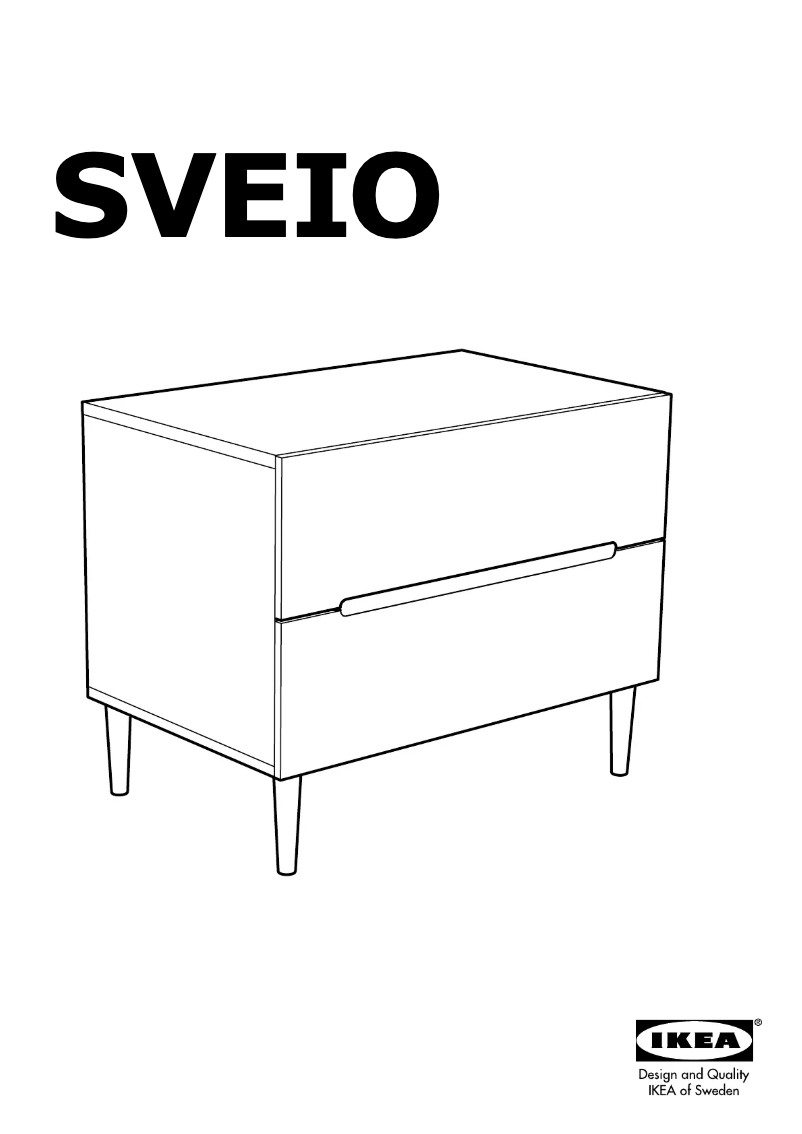 Page 1 de la notice Manuel utilisateur Ikea SVEIO