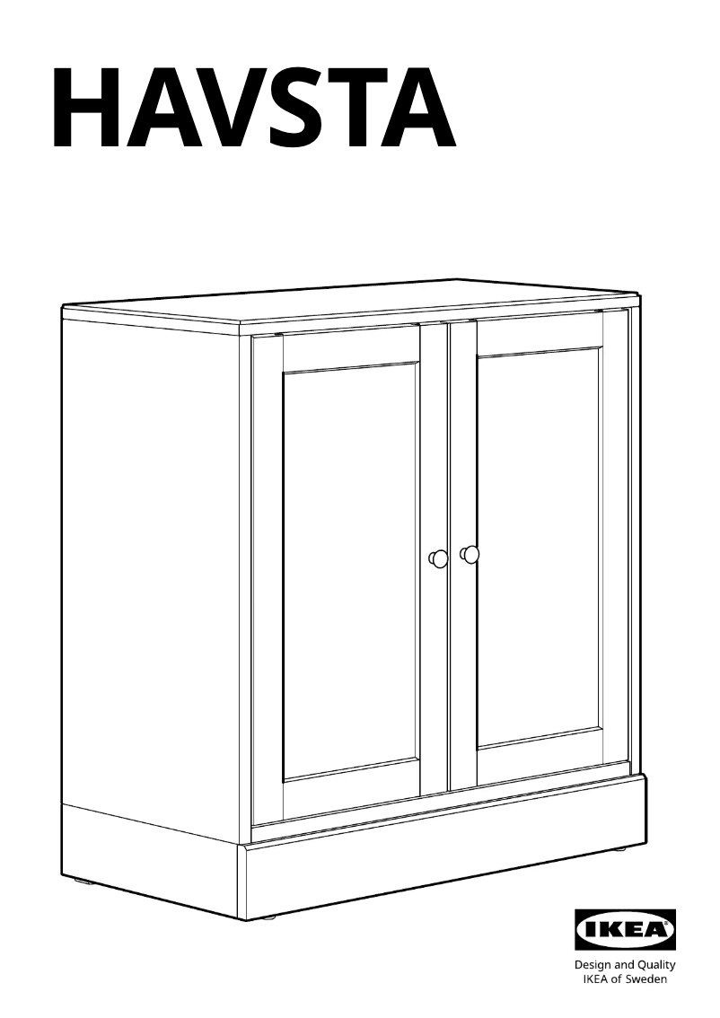 Page 1 de la notice Manuel utilisateur Ikea HAVSTA 003.910.51