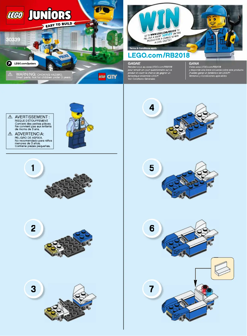 Page 1 de la notice Manuel utilisateur Lego The Ninjago Movie 30339