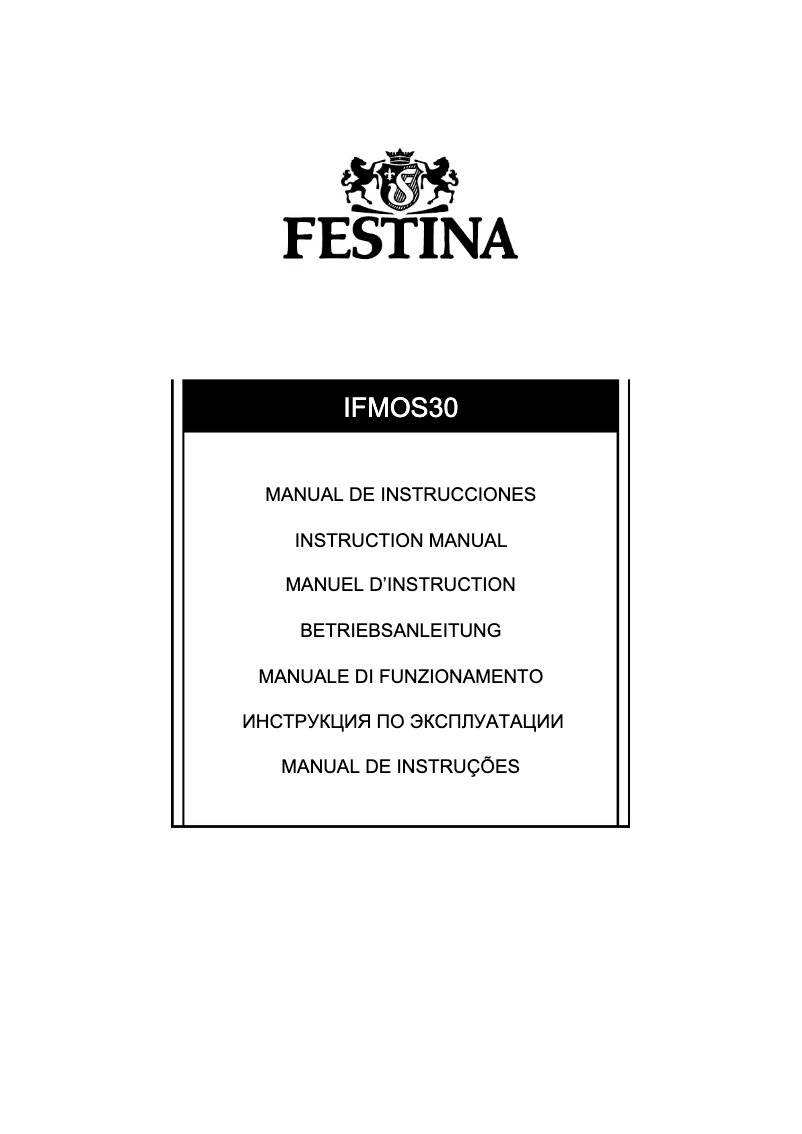 Página 1 del manual Manual de usuario Festina F16664