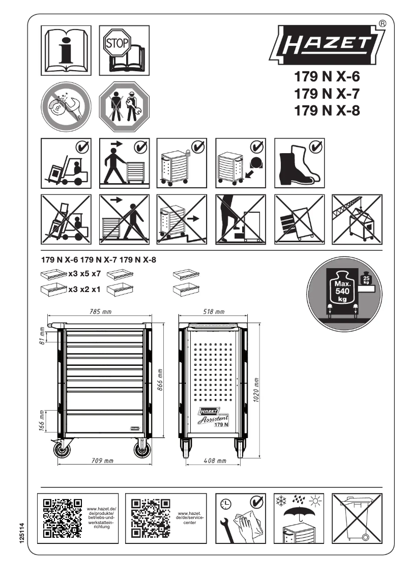 Page 1 de la notice Manuel utilisateur Hazet 179NX-7