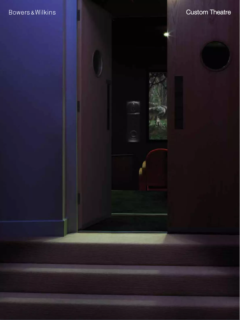 Page 1 de la notice Brochure Bowers & Wilkins Custom Theatre 700