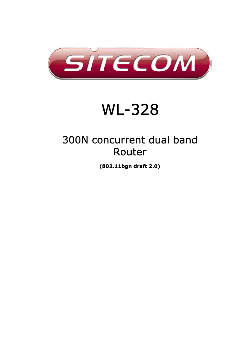 Page 1 of the manual User Manual Sitecom WL-588