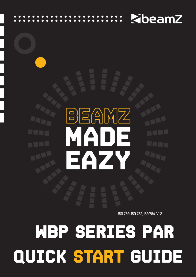 Page 1 de la notice Guide de démarrage rapide BeamZ WBP612IP