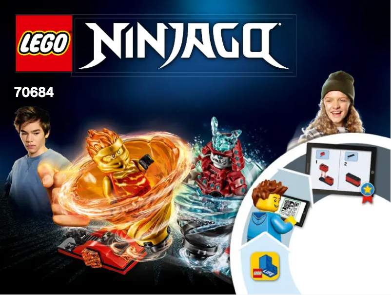Page 1 de la notice Manuel utilisateur Lego Ninjago 70684