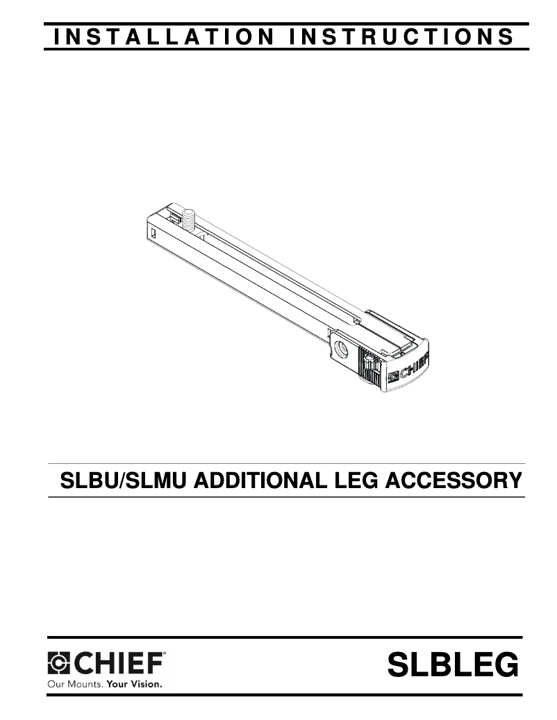 Page 1 de la notice Manuel utilisateur Chief SLBLEGB