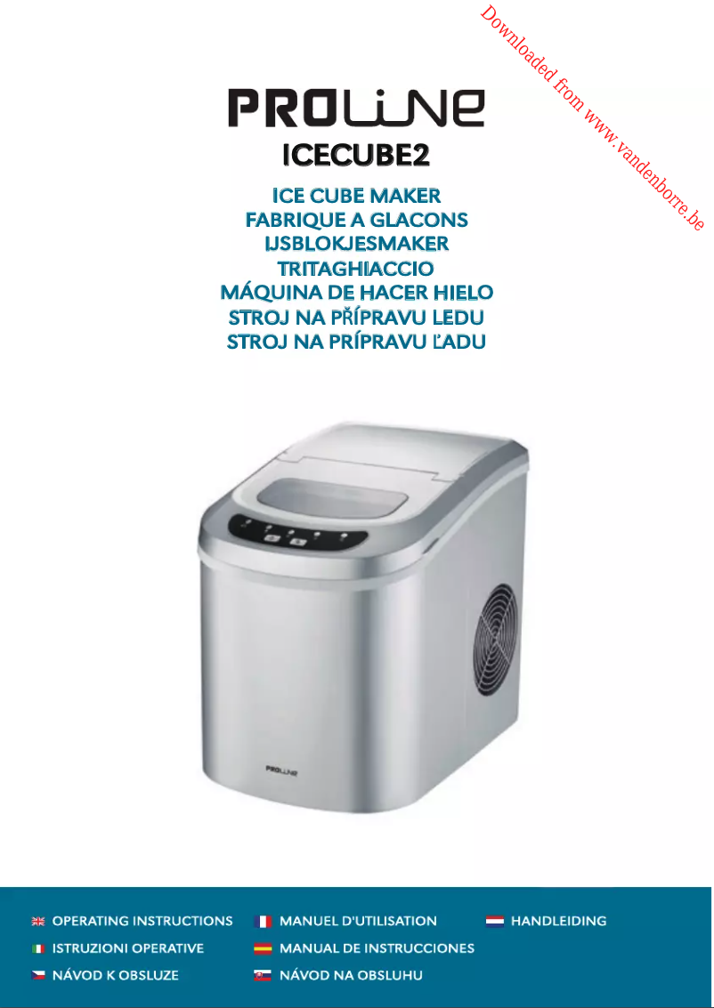 Page 1 of the manual User Manual Proline Icecube 2
