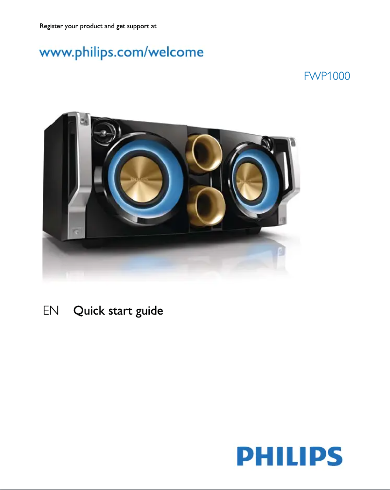 Page n°1 - Mode d'emploi Philips FWP1000