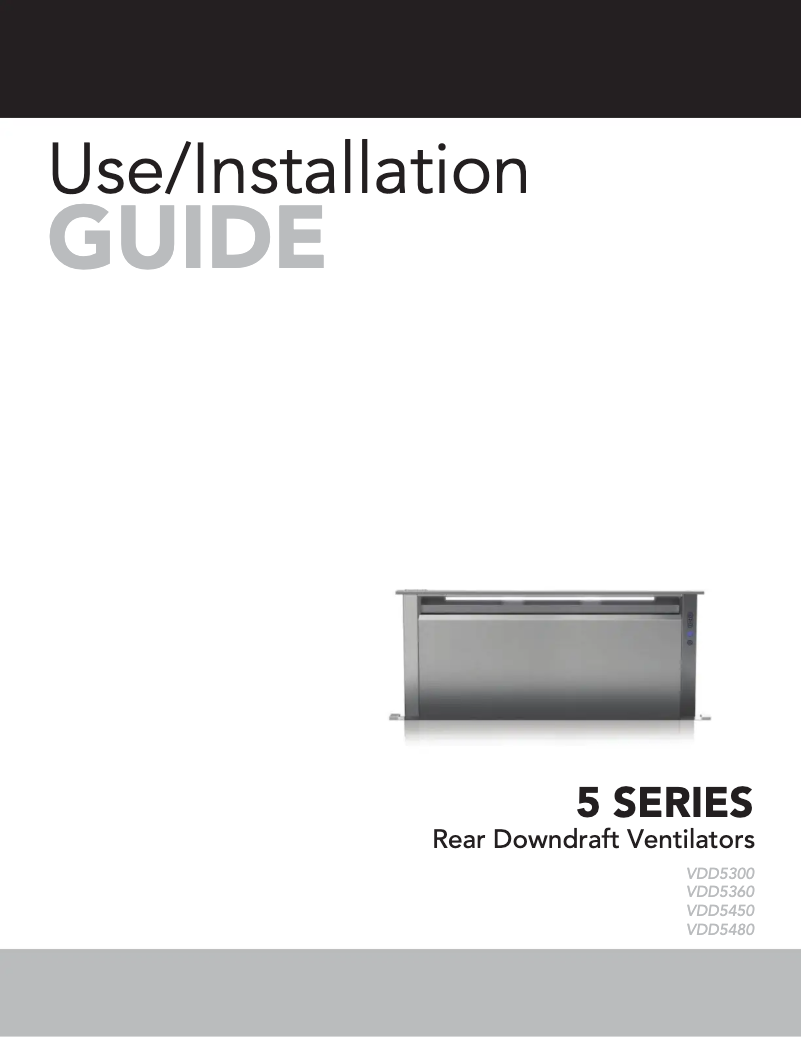 Page 1 de la notice Manuel d'utilisation et d'entretien Viking VDD5300SS
