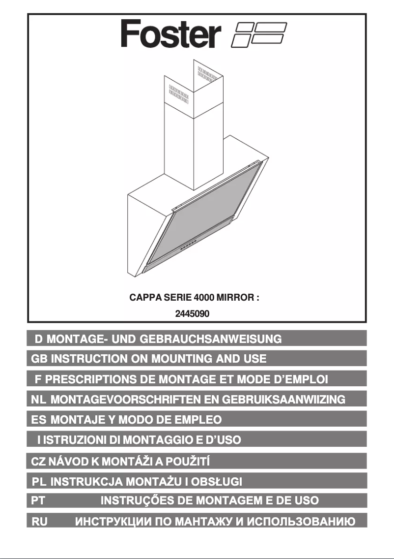Page 1 de la notice Manuel utilisateur Foster S4000 Mirror Wing