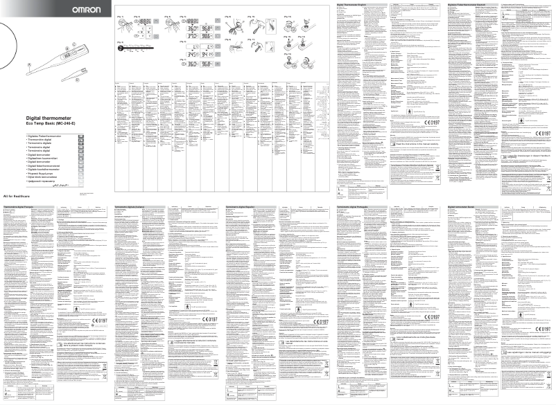 Page 1 de la notice Manuel utilisateur Omron Eco Temp Basic MC-246-E